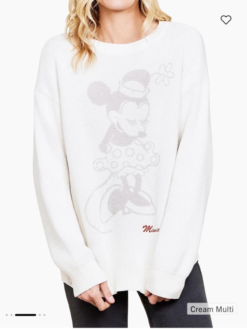 Barefoot Dreams x Disney CozyChic Minnie Mouse Sweater - NWOT